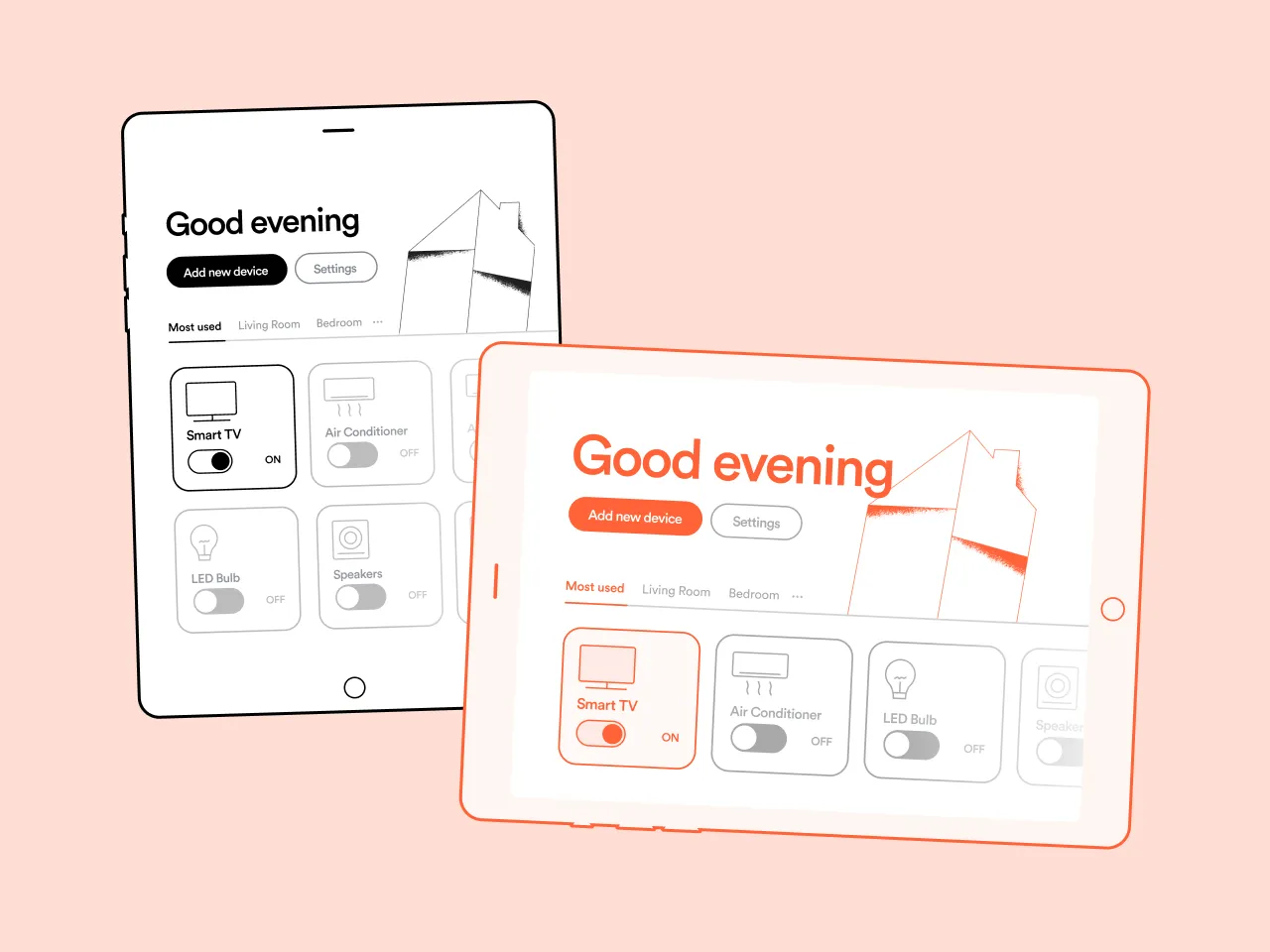 Screenshot of Plantes smart home app work